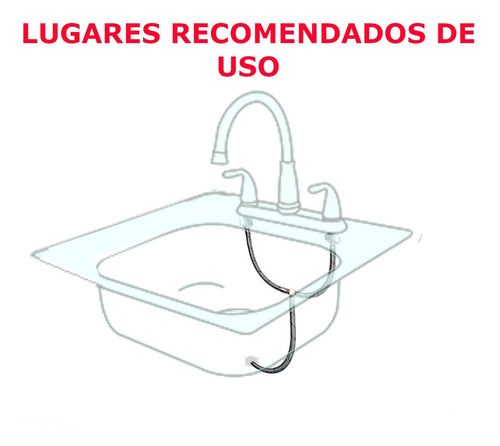 Manguera Tuerca Acero Fregadero Tipo Y Flexible 1/2 In 55cm