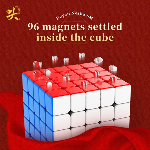 Cubo Mágico 5x5 Magnético Dayan Nezha 5 M 5x5x5 Stickerless