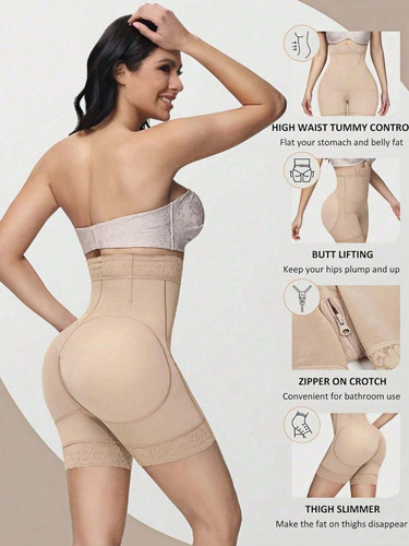 Panty Short Fajas Colombianas Moldeadoras Control De Abdomen