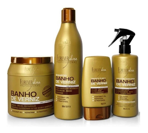 Mega Explosão Brilho Hidratação Banho De Verniz Forever Liss