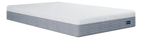 Colchón 2 plazas de espuma La Espumería Híbrido Rock blanco y gris claro - 140cm x 190cm x 27cm