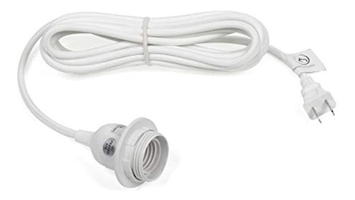 Artifactdesign Juego De Cables De Tela Blanca 15 Pies Colga.