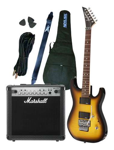 Combo Guitarra Jackson Js30dk + Amplificador Marshall 15w
