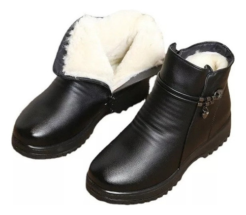 Velvet Non-slip Leather Cotton Shoes