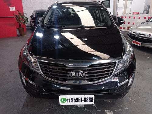 Imagem 5 de 12 de Sportage Ex2 2.0 Flex Automatica 2014 Preta Completo Teto !