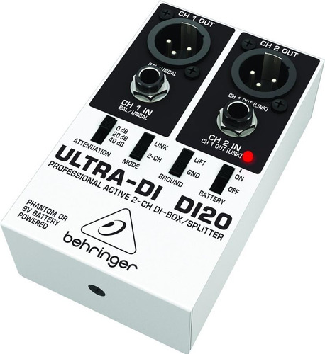 Caja Directa Behringer Ultra-di Di20 Activo 2ch Musica Pilar