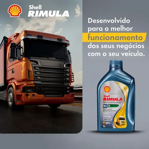 Oleo Motor Lubrificante Shell Rimula R5 V 10w30 Ck-4 Diesel