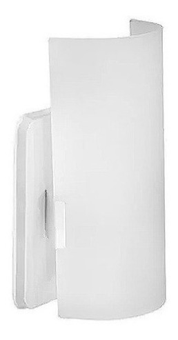 Imagen 2 de 10 de Aplique Difusor De Pared Vidrio Satinado Roma 20cm Apto Led