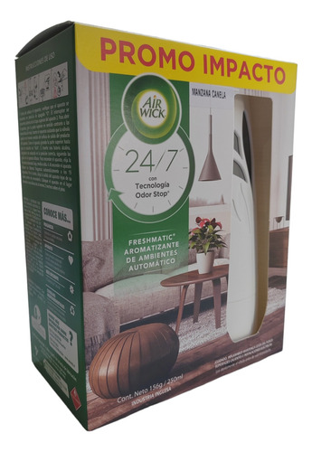 Pack Air Wick Aparato Ambientador Dispensador +1 Recarga