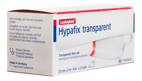 Cinta Hypafix Transparente Impermeable 2m X 10cm - Bsn