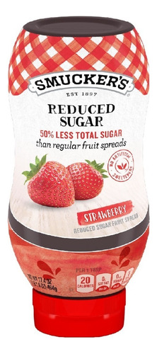 Mermelada diet Smuckers Reduced Fast fresa en bote sin gluten 494 g