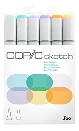 Copic Sketch Marker Juego De Colores Pastel Pálido, Juego De