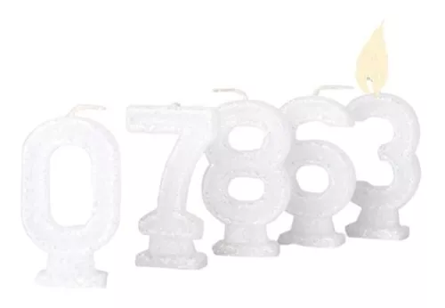 Set 10 velas de cumpleaños números - Envío GRATIS