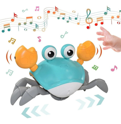 Electronic Crab Crawling With Music