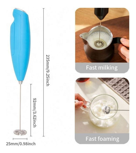 Mini Espumador De Leche Portátil Que Funciona Con Pilas Eco-