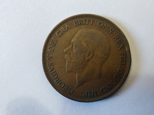 Moneda Inglaterra One Penny 1928(x1557
