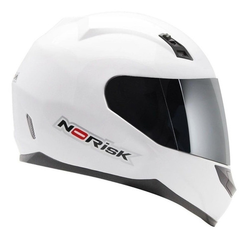 Capacete para moto  integral Norisk  FF391 Stunt  branco monocolor tamanho 54 