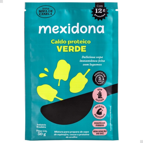 Sopa Instantânea Natural Sabor Caldo verde Mexidona Sem Glúten