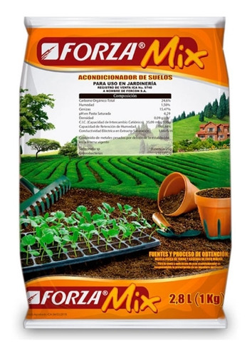 Sustrato Abono Forza Mix Tierra Mejorada Para Plantas X 1kg