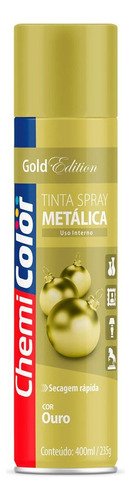 Spray Chemicolor Metalico Ouro 400ml   0680105