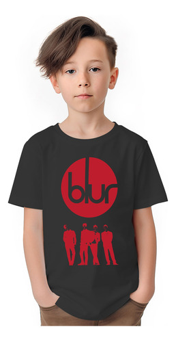 Polera Niños Blur Banda Rock 100% Algodon Wiwi