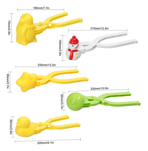Juguete For Hacer Bolas De Nieve, Clip De Nieve, Kit For H