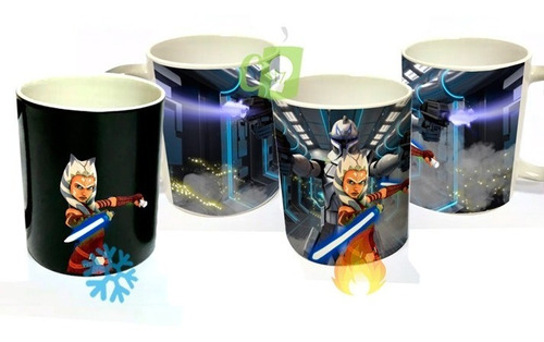 Taza Mágica Ashoka, Taza Magica Star Wars, Tazon Vader