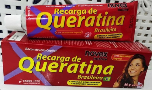 6 Un Recarga De Keratina Novex 80g C/u Embelleze