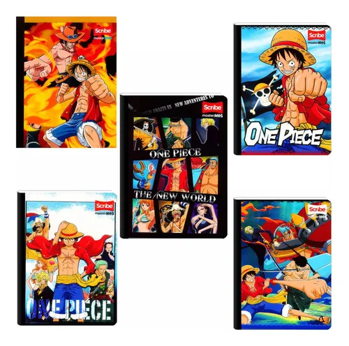Pack X3 Cuadernos Cosido Rayado 50h One Piece Scribe