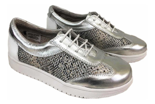 Imagen 2 de 2 de Fg Zapatillas Plateadas 1002