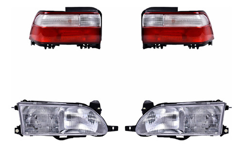 Paq Calaveras Y Faros Toyota Corolla 1996/1997 Depo