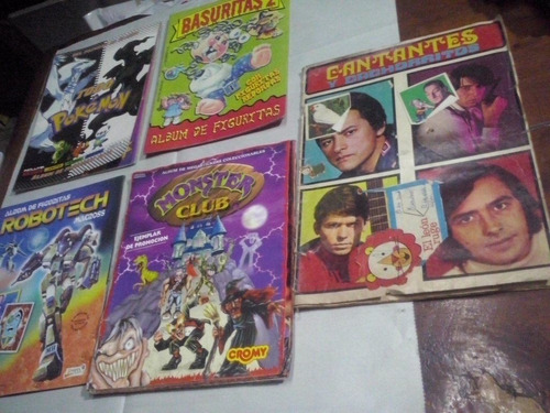 5 Album Robotech-monster-basuritas 2 -todo Pokemon Prec  C/u