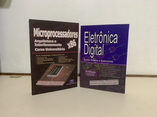 Imagem 1 de 6 de Livros Microproc X86 & Eletrônica Digital 10% Desc.capa Dura