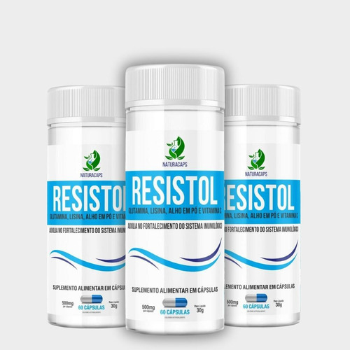 Kit 3x Resistol Aumento Imunidade Contra A Herpes (original)