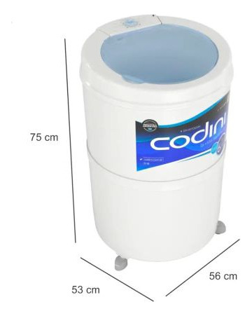 Lavarropas Semiautomático Carga Superior Codini Silent 4052 Blanco