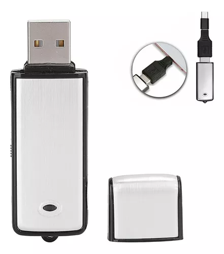 Micrófono Espía Inalámbrico Usb Spy 8gb Grabadora De Voz