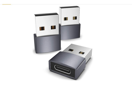 Syntech Adaptador Usb C Hembra A Usb Macho, Paquete De 3