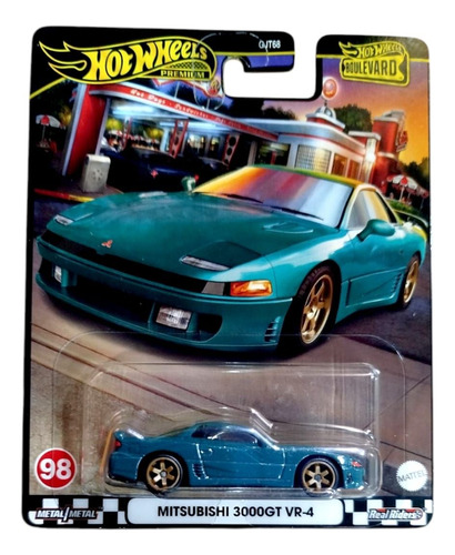 Hotwheels Premium Mitsubishi 3000gt Vr-4 Verde