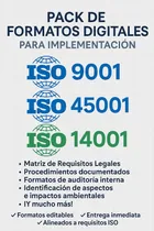 Comprar Pack De Formatos Digitales Para Implementación Iso 9001 + Is