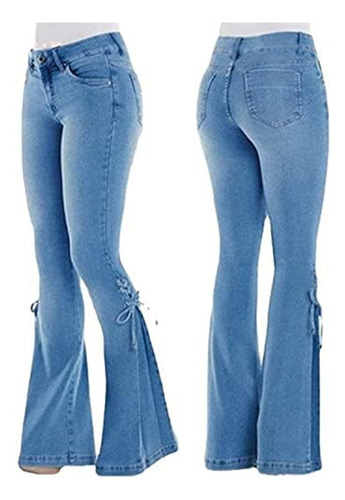 Pantalones Vaqueros De Mujer Shaping Curvy Flare Denin Jeans