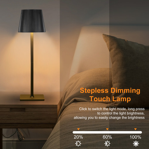 Lámpara De Escritorio Led De Mesa Con Toque Nocturno, Modern