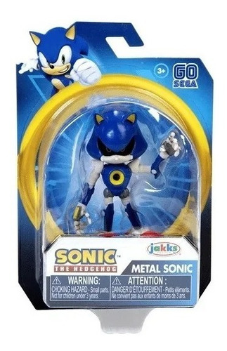 Sonic Metal Figura Articulada 7cm Pelicula Sonic 2 Hedgehog