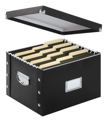 Caja De Archivos Snap-n-store, Tamano Carta / Legal, Negro