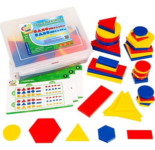 Kids First Math: Kit De Matemáticas De Bloques De Atribu