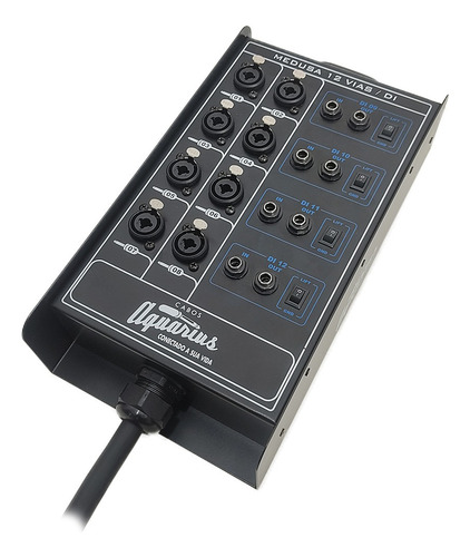 Medusa 12 Vias Com 4 Direct Box Cabos Aquarius - 10 Metros
