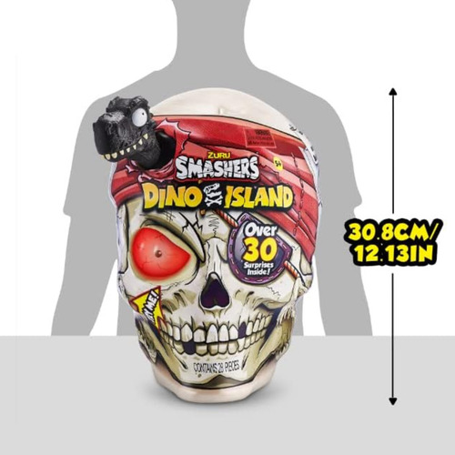 Calabera De 30 Sorpresa Smashers Dino Island Gigante Zuru