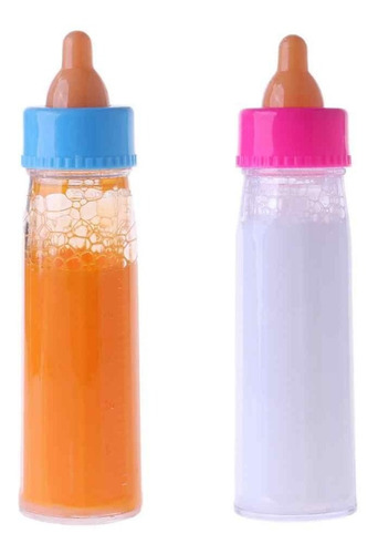 Imagen 1 de 2 de Set Mamaderas Mágicas Con Liquido Juguetes Para Muñecas
