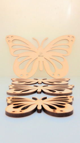 Mariposas / Aplique Kit X4 - Mdf / Fibrofacil