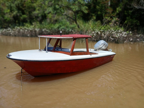 Lancha Pagliettini Bambi Motor Honda 4o 4t Cabina Madera
