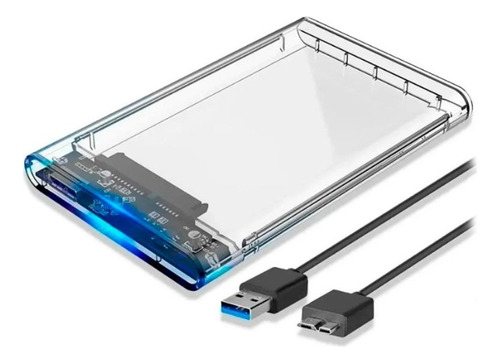 Case Para Hd Externo Transparente Notebook Sata 2.5 Usb 3.0 